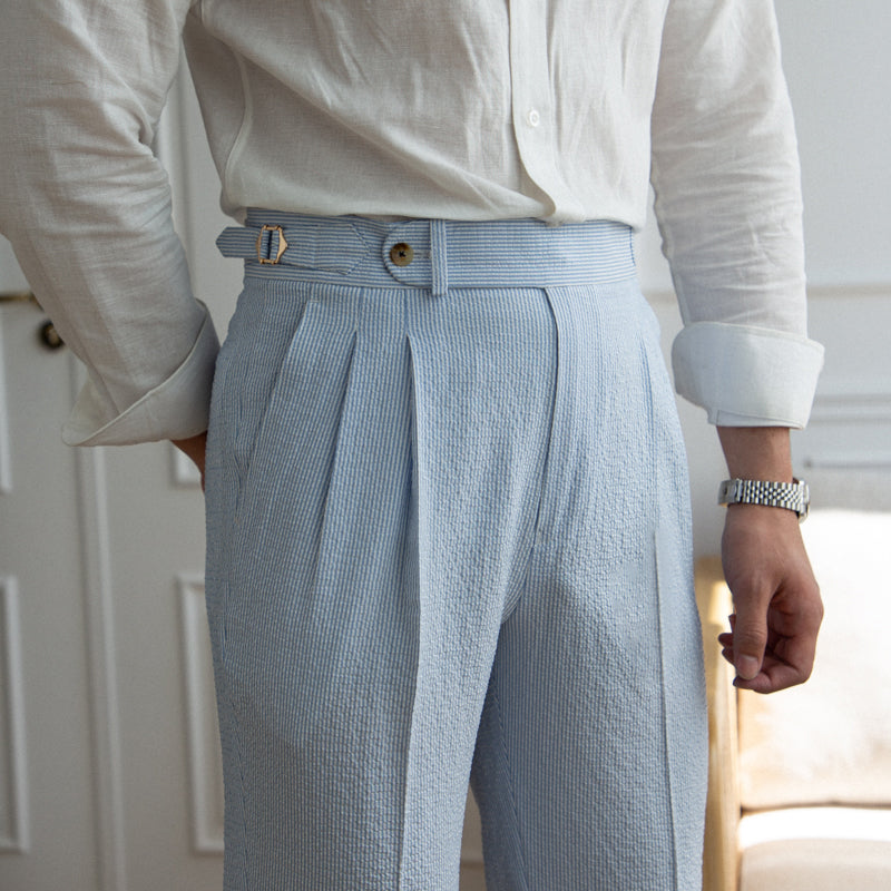 St. Tropez Airy Pleated Trousers – Breezy Sophistication, Riviera-Inspired