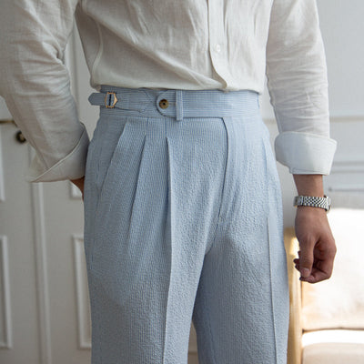 St. Tropez Airy Pleated Trousers – Breezy Sophistication, Riviera-Inspired