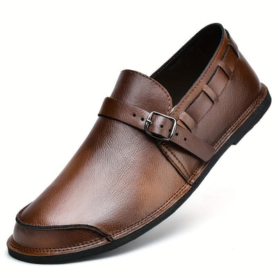 Diego- Monk Strap Leather Loafers