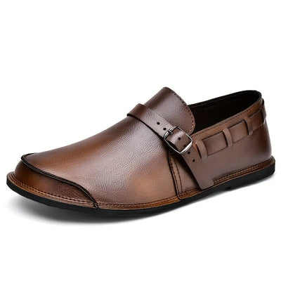 Diego- Monk Strap Leather Loafers