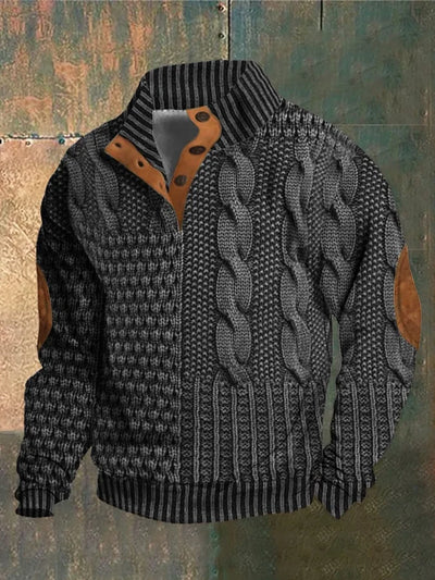 Alvize | Turtleneck Sweater with Button Placket