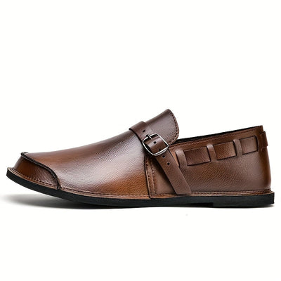Diego- Monk Strap Leather Loafers