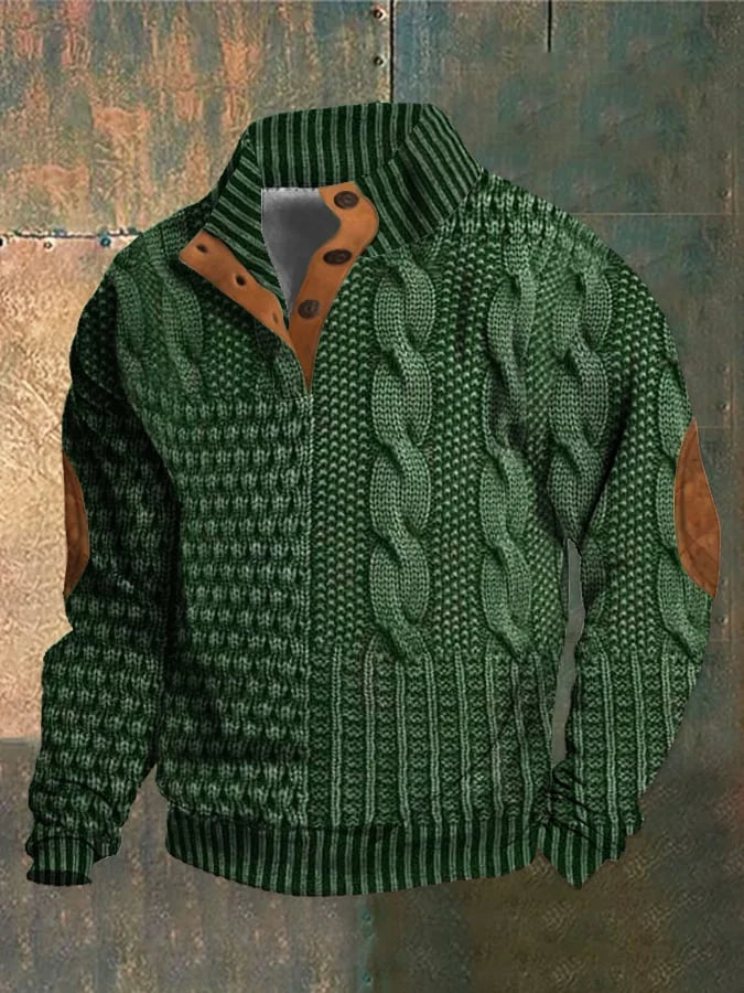 Alvize | Turtleneck Sweater with Button Placket