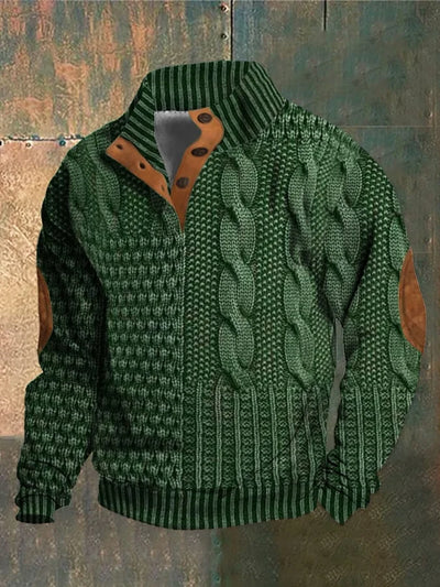 Alvize | Turtleneck Sweater with Button Placket