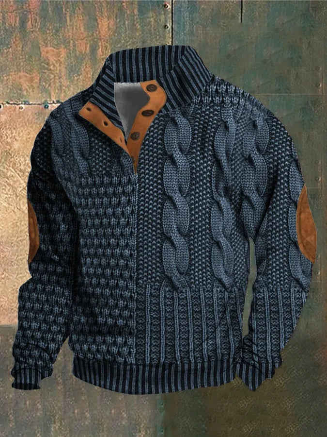 Alvize | Turtleneck Sweater with Button Placket