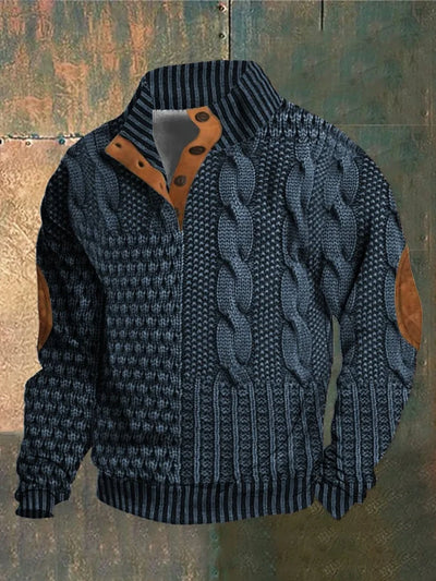 Alvize | Turtleneck Sweater with Button Placket
