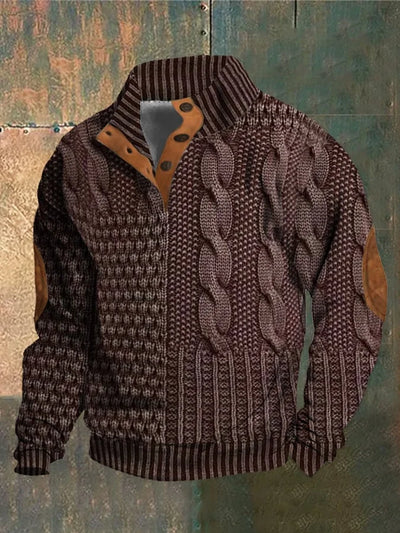 Alvize | Turtleneck Sweater with Button Placket