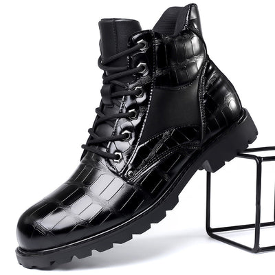 D. Ferrara | Leather Croc Boots