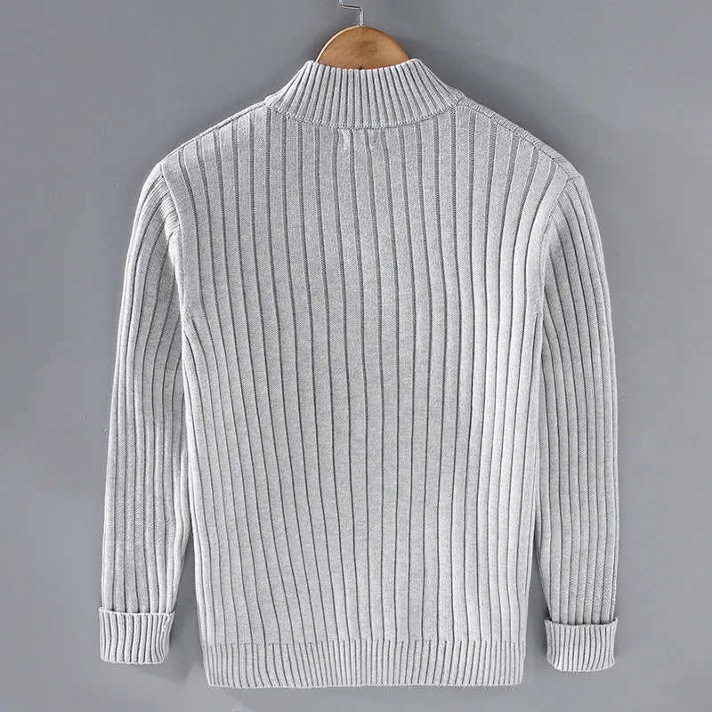 Lucas Casual Zipper Cardigan – Refined Comfort, Seasonless Style