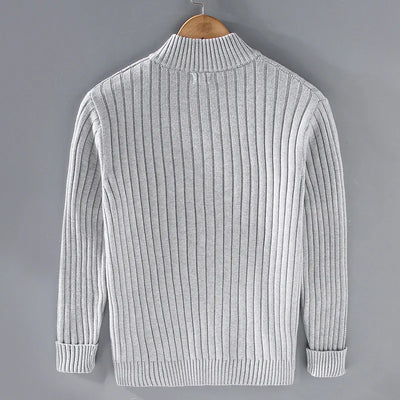 Lucas Casual Zipper Cardigan – Refined Comfort, Seasonless Style