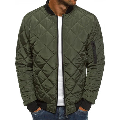 Dale | Cotton Jacket with Diamond Pattern