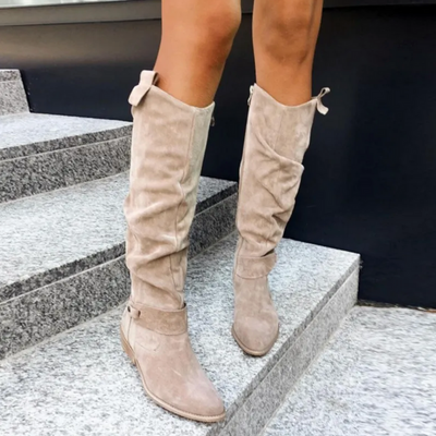 Tia | Knee-High PU Leather Boots