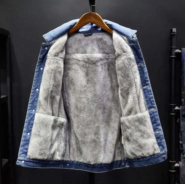 Hugh | Fleece-Lined Denim Jacket