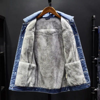 Hugh | Fleece-Lined Denim Jacket