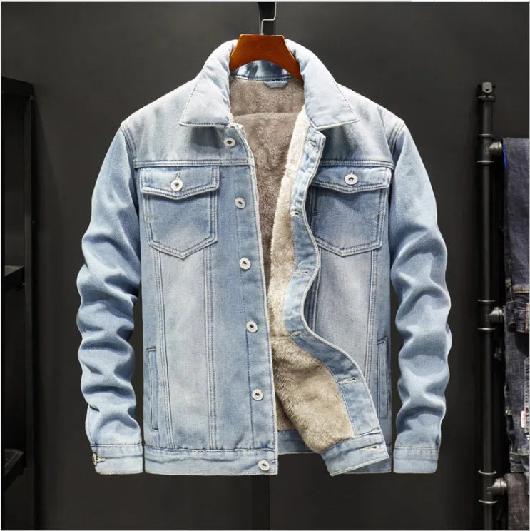 Hugh | Fleece-Lined Denim Jacket
