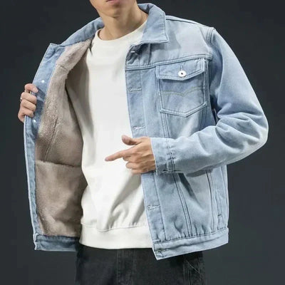 Hugh | Fleece-Lined Denim Jacket