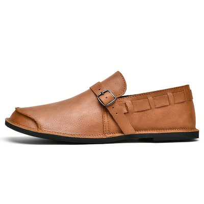 Diego- Monk Strap Leather Loafers