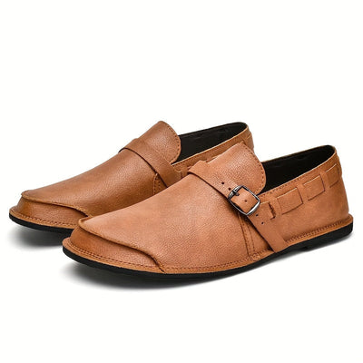 Diego- Monk Strap Leather Loafers