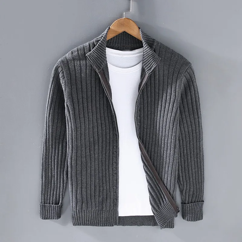 Lucas Casual Zipper Cardigan – Refined Comfort, Seasonless Style