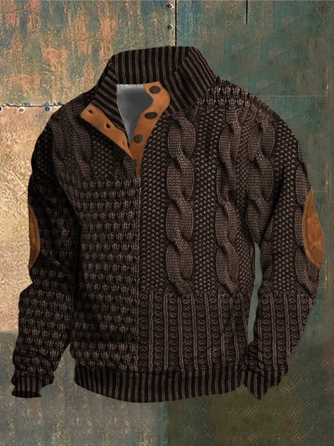 Alvize | Turtleneck Sweater with Button Placket