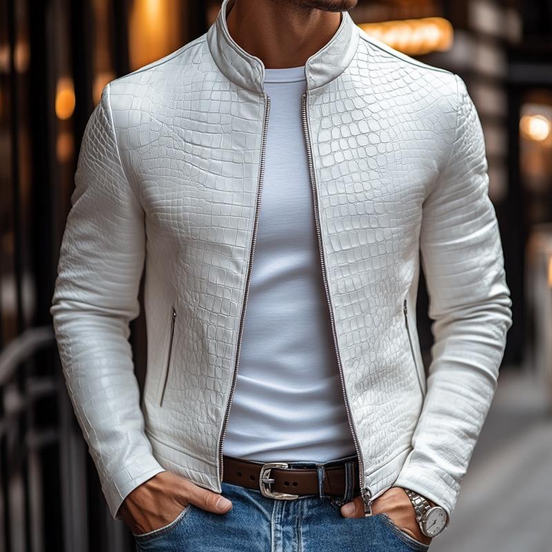 Marc | Patterned Leather Jacket