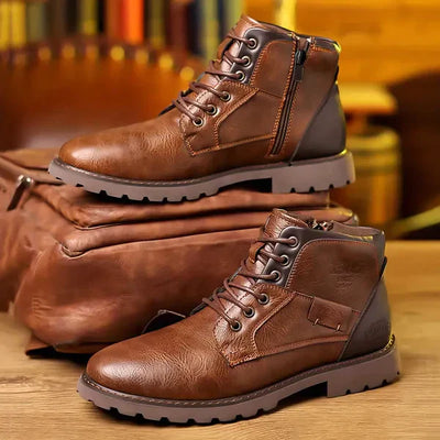 Jeff | Rugged Lace-Up Boots