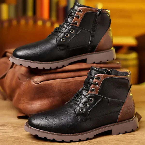 Jeff | Rugged Lace-Up Boots