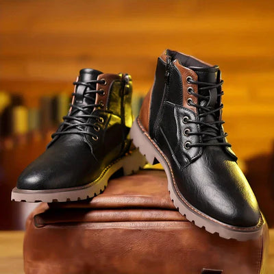 Jeff | Rugged Lace-Up Boots