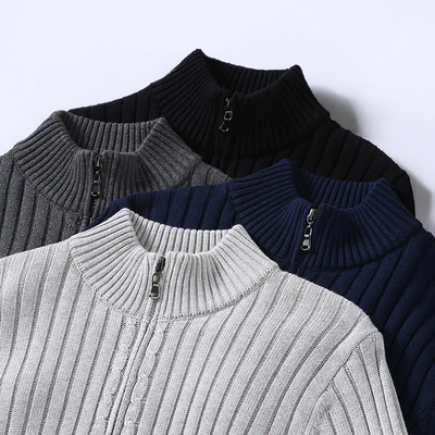 Lucas Casual Zipper Cardigan – Refined Comfort, Seasonless Style